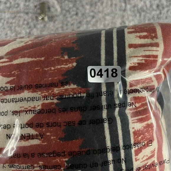 PINK Owl Dress Aztec Orange Beige Black Lined Women’s Large 3/4 Sleeve - Picture 7 of 7